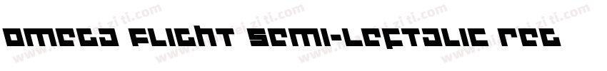 Omega Flight Semi-Leftalic Regular字体转换